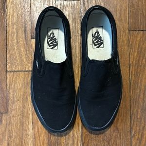 Black Vans gently worn